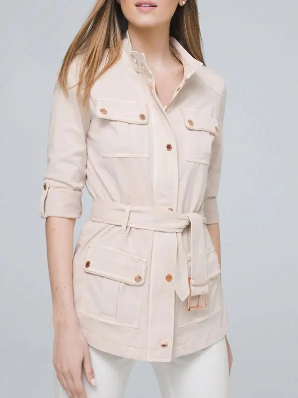 Rust Embellished Satin Stripe Top